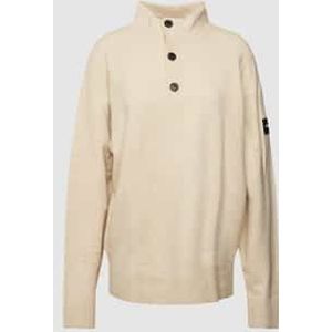 Gebreide pullover met opstaande kraag