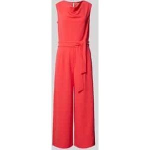 Jumpsuit met cascadehals