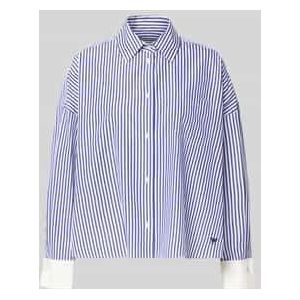 Regular fit overhemdblouse van puur katoen