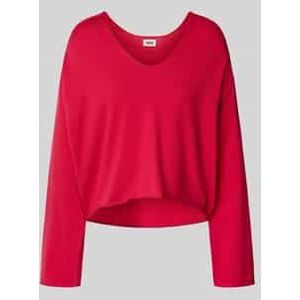 DRYKORN - SOMAIJA - Trui - Knalrood - V-hals - Lange Mouw