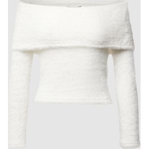 Gebreide pullover in off shoulder-look, model 'Fluffy'