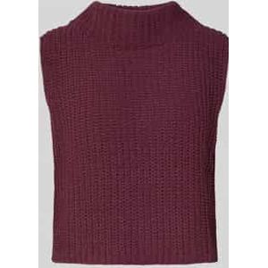 Spencer met geribde opstaande kraag