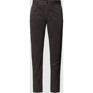 Tapered fit chino met stretch