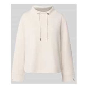 Sweatshirt met tunnelkoord en labeldetail