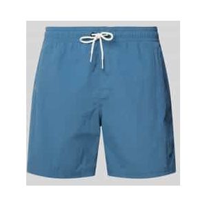 Relaxed fit zwembroek met logostitching