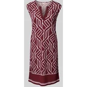 Knielange jurk met tuniekkraag