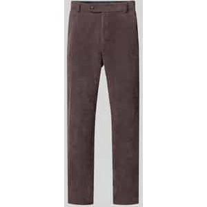 Regular fit corduroy broek met Franse steekzakken