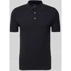 Regular fit poloshirt met structuurmotief, model 'Mauron'