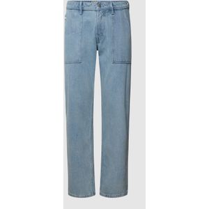 Straight fit jeans met sierstroken, model '90s'