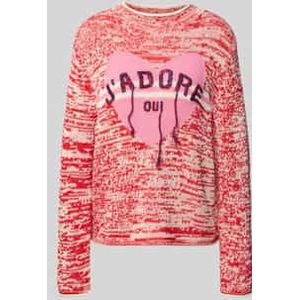 Gebreide pullover met ribboorden