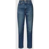 Mom fit jeans van katoenmix