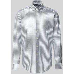 Regular fit zakelijk overhemd met kentkraag