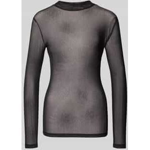 Shirt met lange mouwen en opstaande kraag