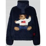 Polo Ralph Lauren - Trui - Navy / Bruin / Rood / Wit - Fleece - Losse Pasvorm