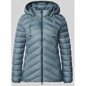 s.Oliver RED LABEL - Gewatteerd Jack - Shaped Fit - Effen - Met Labelprint