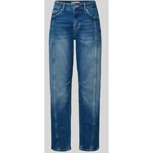 Mom fit jeans met siernaden, model 'Sister'