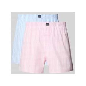 Boxershort met elastische band in een set van 2 stuks