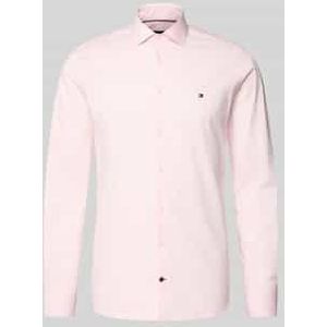 Slim fit zakelijk overhemd van katoenmix