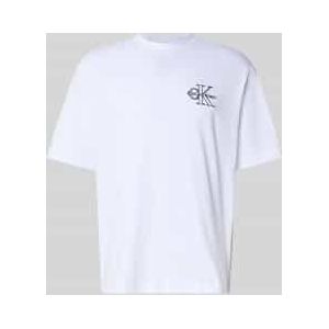 Calvin Klein - T-shirt - Zwart/Wit - Losse Pasvorm - Ronde Hals