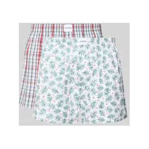 Relaxed fit boxershort met logopatch in een set van 2 stuks