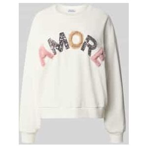 Oversized sweatshirt met ribboorden