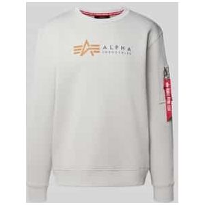 Alpha Industries - Alpha Label - Sweatshirt - Grijs - Katoen