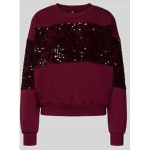 Pcnancy - Ls New Sweat - Bordeaux - Sweatshirt