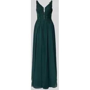 Avondjurk met kant en siersteentjes