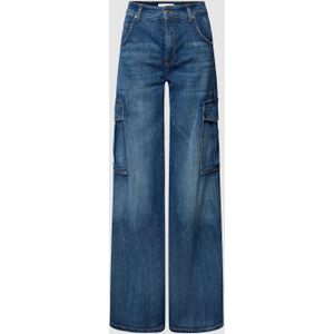 Bootcut jeans met cargozakken, model 'AIMEE'
