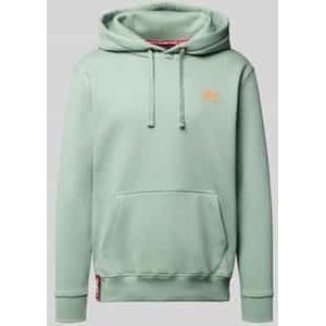 Hoodie met logo en kangoeroezak