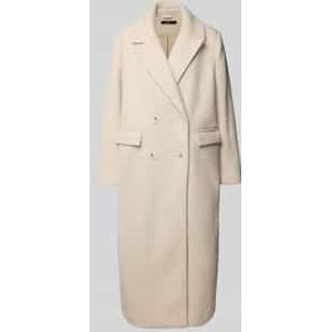 Relaxed fit lange jas met reverskraag