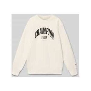 Sweatshirt met labelprint, model 'COLLEGE'