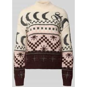 Scotch & Soda - Pullover Metallic Fair Isle - Bruin - Dames