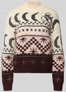 Scotch & Soda - Pullover Metallic Fair Isle - Bruin - Dames