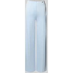 Stoffen broek van viscosemix met persplooien