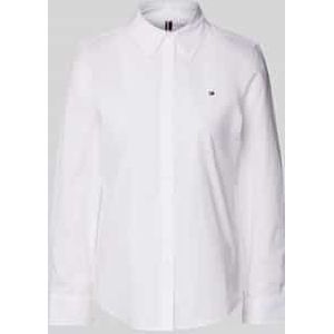 TOMMY HILFIGER - Effen Hemd - Wit - Katoen/Elasthan