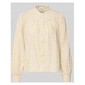 Regular fit blouse met lange mouwen van puur katoen