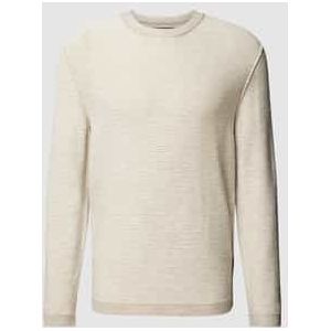 Gebreide pullover in gemêleerde look