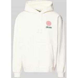 Relaxed fit hoodie met logoprint, model 'Strata'