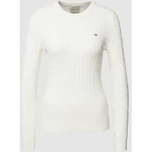 Gebreide pullover met labeldetail