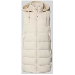 Regular fit gilet met capuchon van scuba