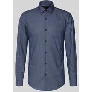 Slim fit zakelijk overhemd van een mix van lyocell en katoen, model 'HANK'