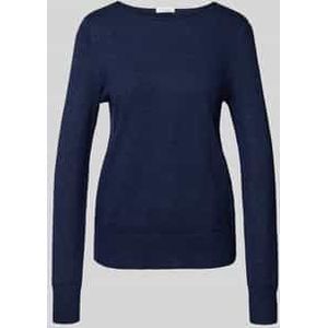 Gebreide pullover met boothals