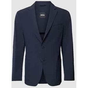 BOSS Slim Fit Colbert P-Hanry van Gerecycled Polyester Dark Blue