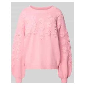 Gebreide pullover met ronde hals, model 'Musa'