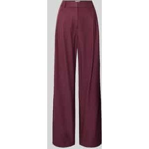 Stoffen broek van een mix van lyocell en katoen met wijde pijpen