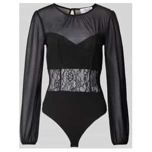 Slim fit body in semi-transparant design, model 'Noelia'