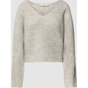 Gebreide pullover met V-hals