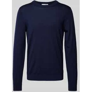 Gebreide pullover met ribboorden, model 'TRAY'