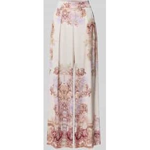 Wide leg stoffen broek met bandplooien, model 'Mana Artist'